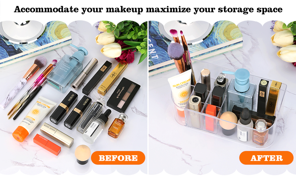 Clear Makeup Tray Holder 3