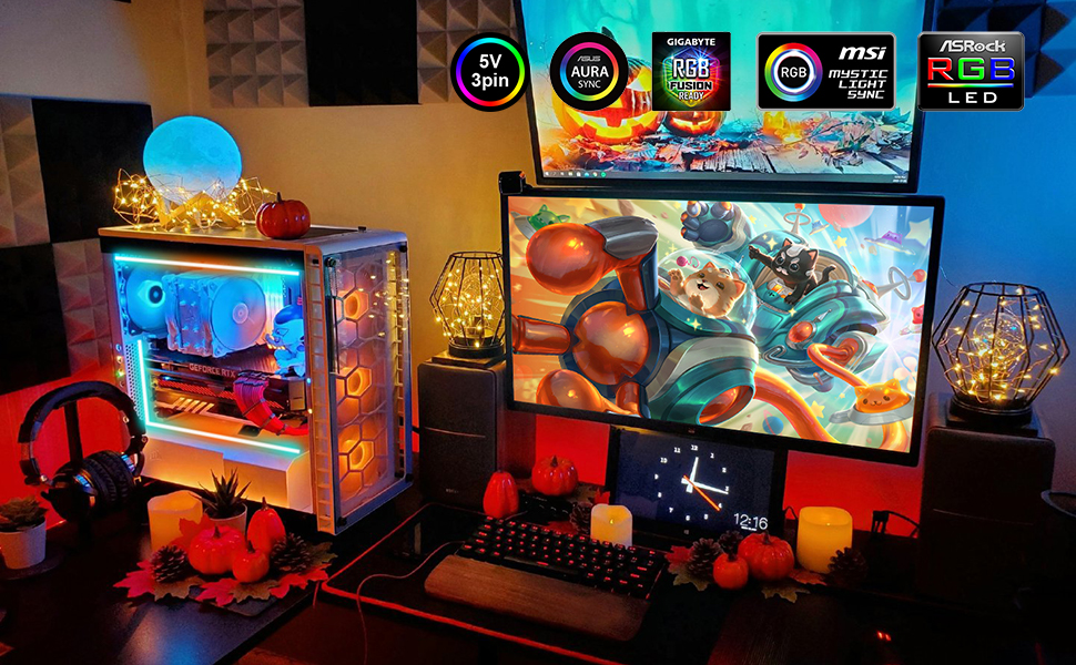 5V 3PIN PC CASE NEON STRIP LIGHT