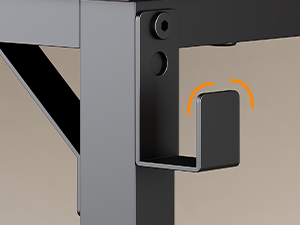 Computer Desk, Home Office Desk with Power Outlet