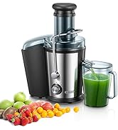 Juicer, 800W Juilist Centrifugal Juicer Machine Easy to Use with Large 3“ Feed Chute for Whole Fr...