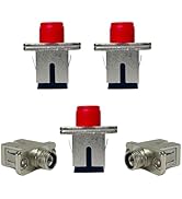 PacSatSales - FC to SC Fiber Optic Adapters - 5 Pack - FC/UPC to SC/UPC Fiber Adapters Allow You ...