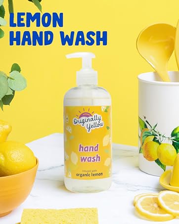 organic lemon hand soap hand wash handsoap scented originally yellow natural cleaning products