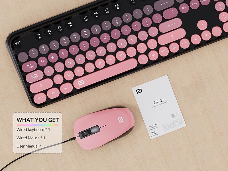 wired mouse and keyboard combo