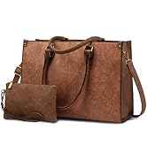 LOVEVOOK Laptop Bag for Women, 15.6 inch Laptop Tote Bag Vintage Work Bags for Women Computer Bag...