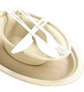 Decomposable, Tree Free Tableware Picnic Pack. 10 Place Settings Knife, Fork, Spoon, Plate, Bowl...