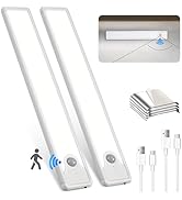 Pak Under Cabinet Lighting, 8 Inch 41 LED Rechargeable Battery Operated Motion Sensor Light Indoo...