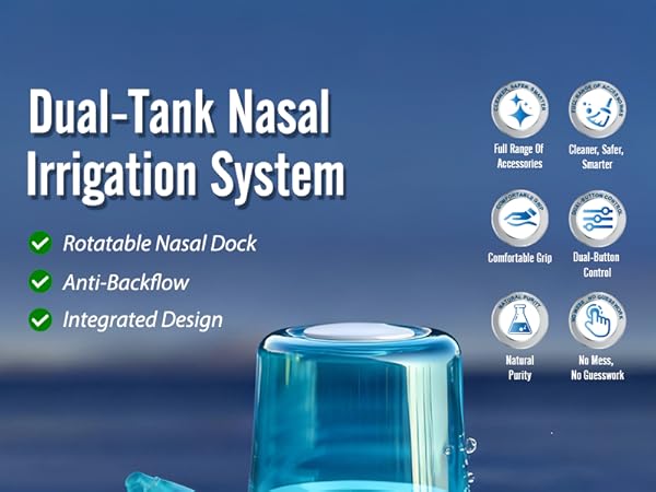 Dual-Tank Nasal Irrigation System