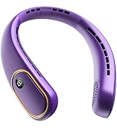SHEWIND Portable Neck Fan - Neck Fans that Blow Cold Air Rechargeable with 5000mAh-Battery, 4 Spe...