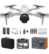Drones with Camera for Adults, Brushless Motor Large HD Screen Remote Control, Lightweight Under ...