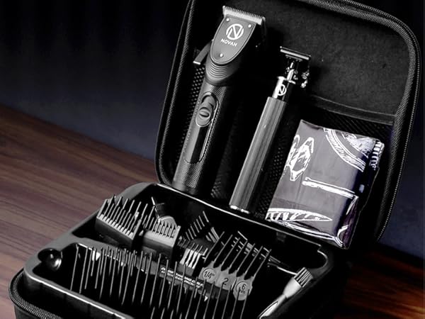 Novah Professional Hair Clippers for Men Professional Barber Clippers and Trimmer Set