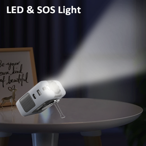 led light fan