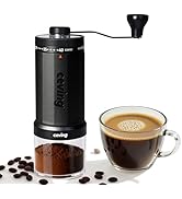 World's First 60g Large Capacity Manual Coffee Grinder, Portable Hand Coffee Bean Mill with 40 Ad...