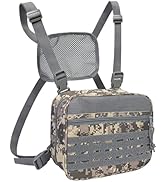 SUNRISING Tactical Chest Rig Bag Modular Tool Bag Tactical Molle Management Bag Detachable Magazi...