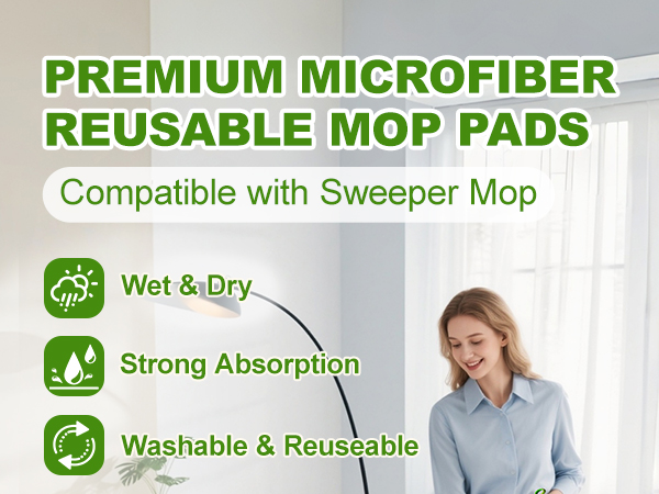 reusable swiffer mop pads