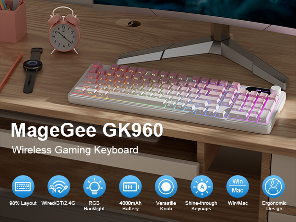 MageGee GK960 Wireless Gaming Keyboard