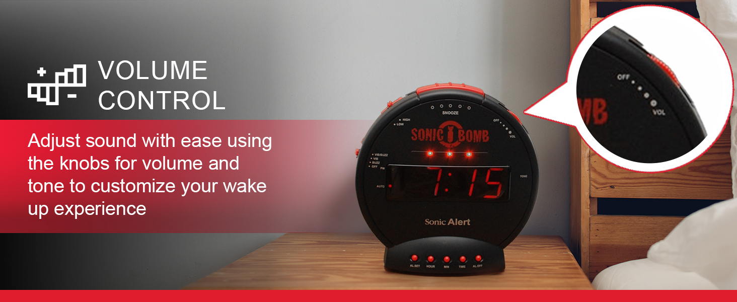extremely loud alarm clock, Sonic Alert dual alarm clock for hearing impaired