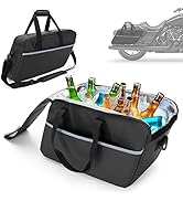 HODRANT Waterproof Motorcycle Saddlebag Cooler Bag, Insulated Side Bag Cooler Inserted for Motorc...