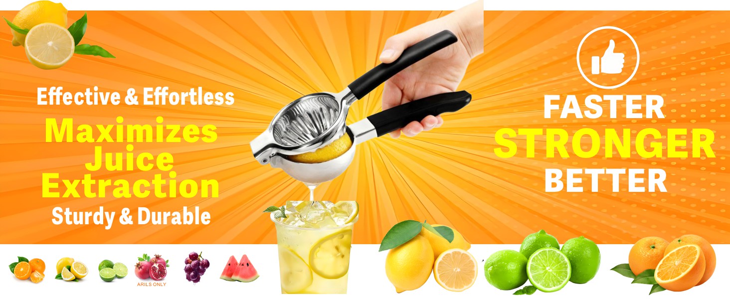 stainless steel orange fruit squeeze juicers lemonade squeezers juicing fold flat versatile