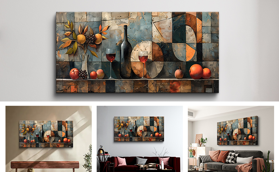 Wine Glass Wall Painting