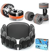 Sportneer 6-Piece Pool Exercise Set - Water Fitness Equipment with Swim Belt, Ankle Weights for A...