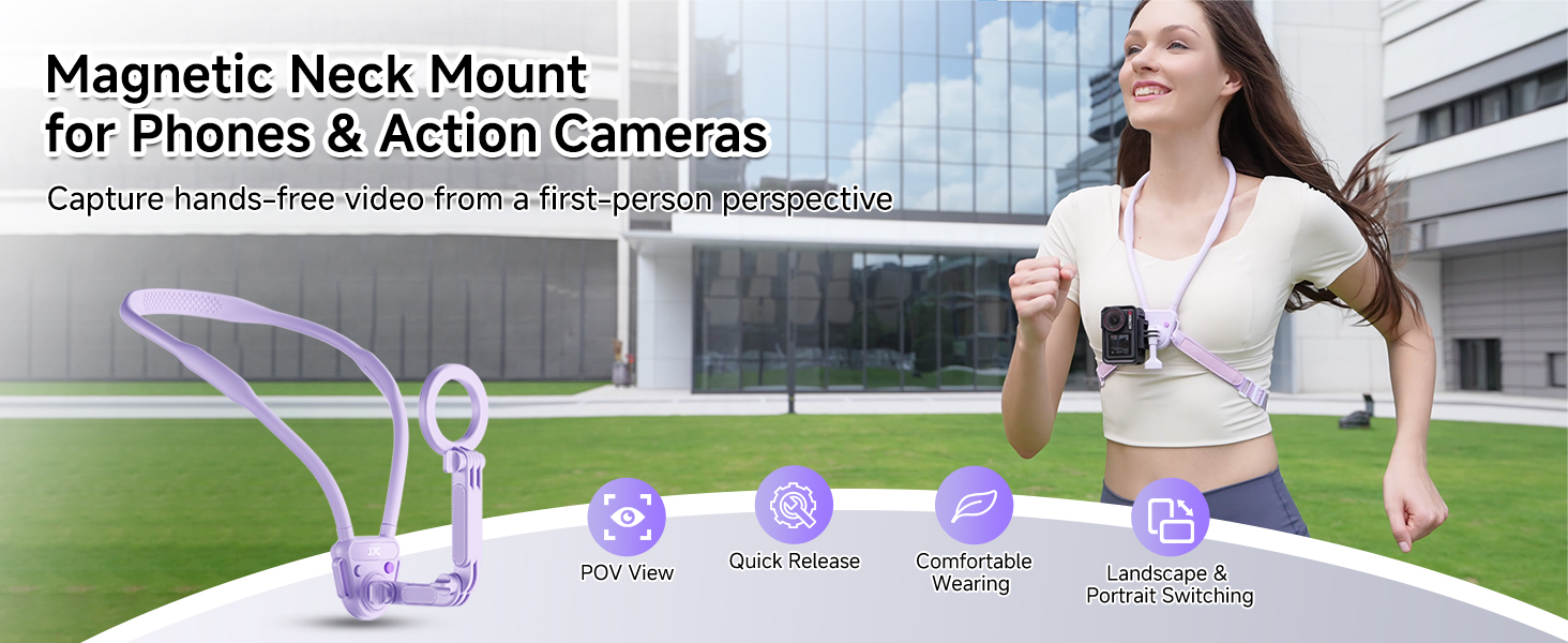 MNM-MS1 PURPLE Magnetic Neck Mount