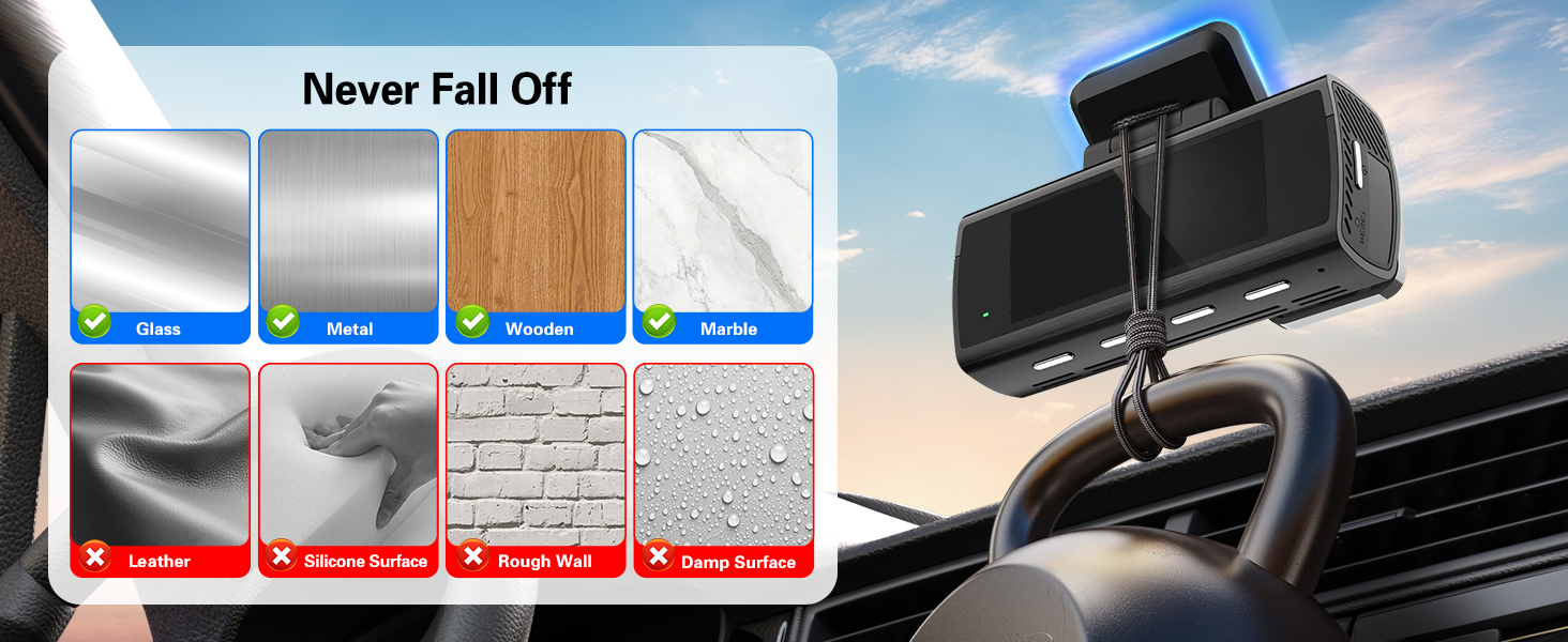 mounting tape for dash cam