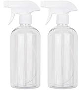 UUJOLY 16.9 oz Plastic Spray Bottle Trigger Empty Spray Bottles Clear Refillable Container for Wa...