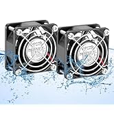 WDERAIR 60 x 25mm 12V DC IP67 Rated Waterproof and Dustproof High Speed Small Electric Fan for DI...