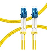 FLYPROFiber 2M/7ft OS2 LC to LC Fiber Patch Cable, Length Options: 0.2m-300m, 1G/10GB Single Mode...