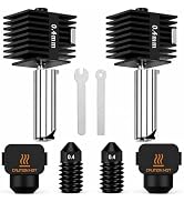 HIKUDIY 2PCS 0.4mm Hotend Kit for Bambu Lab A2L/A1/A1 Mini, 3D Printer Parts Replacement Print He...