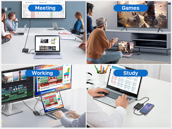 hdmi splitter extended display 2 monitors