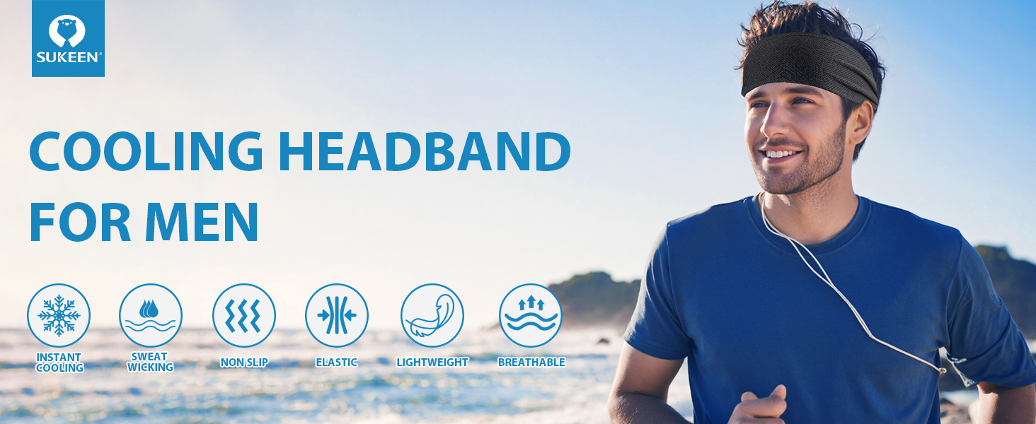 cooling headbands for men sweat bands head band sweatbands mens headband sports