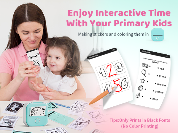 mini sticker printer thermal printer