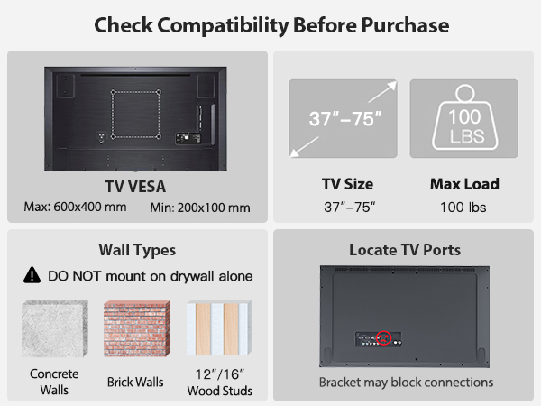 tv mount for 65+ inch tv