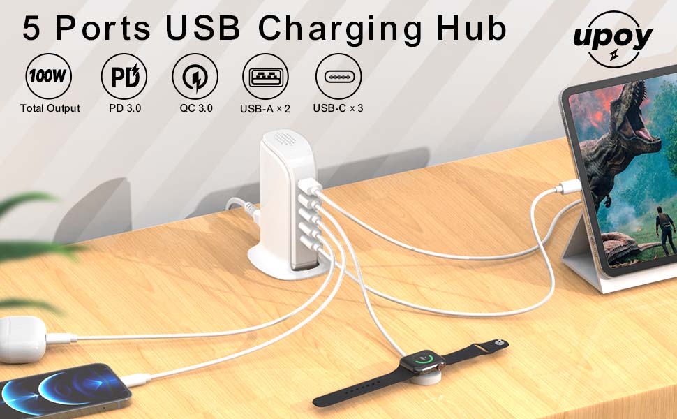 desktop charging station organizers
