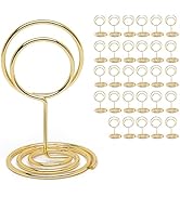 UMETDO 30PCS Table Number Holders Place Card Holder - Photo Holders for Tables, Cards Stand Name ...
