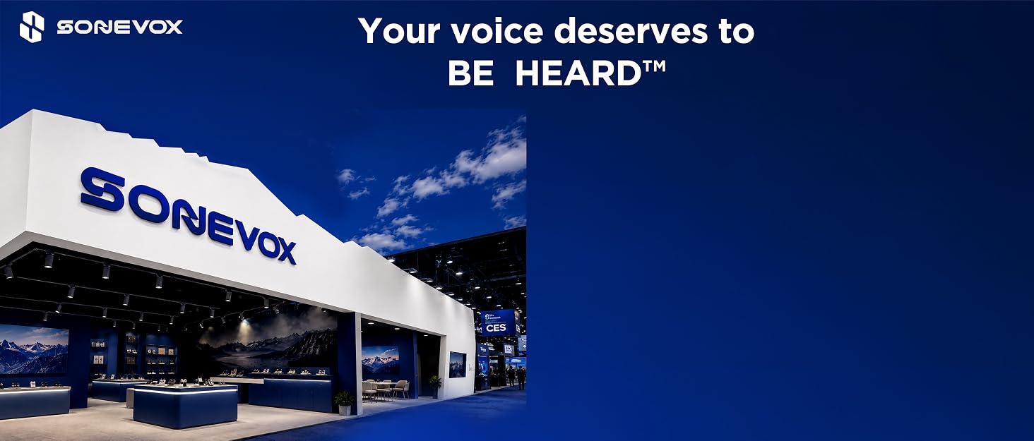 SONEVOX wireless microphone showcase at CES, empowering every creator’s voice to be heard