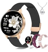 Iaret Smart Watches for Women, 1.27? Fitness Tracker with Heart Rate SpO2 Sleep Monitor, 4 Bands,...