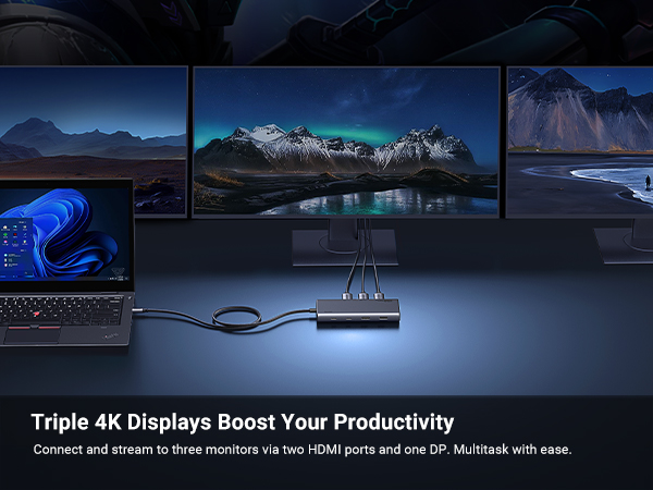 ugreen triple display dock