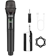 talomen Wireless Microphone, Rechargeable Karaoke Microphone for Singing, 2.4GHz Handheld Cordles...