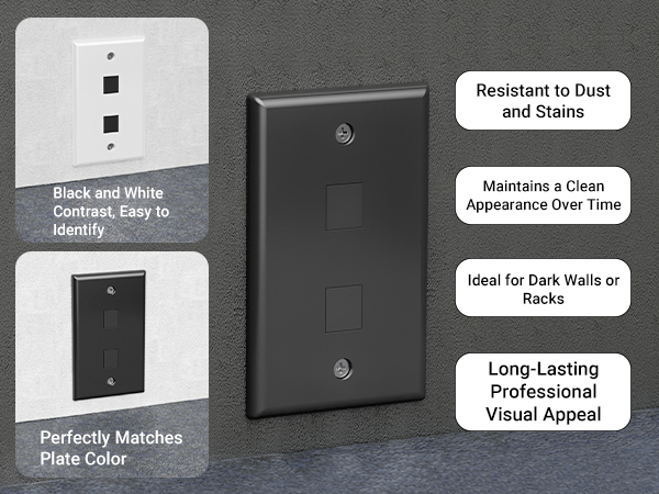 keystone wall plate black