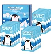 NEWGO Instant Cold Packs for Kids Injuries(6"x 4"), Set of 12 Packs Kids Ice Packs for Boo Boos, ...