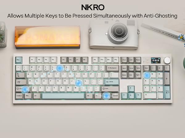 Full Size Mechanical Keyboard with Screen &amp; Knob