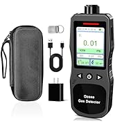 ZYKYCX Portable Ozone Detector, 0-20 PPM Ozone Gas Monitor with 0.01 PPM High Resolution, 16H Lon...