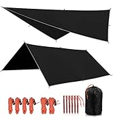 REDCAMP Hammock Rain Fly Camping Tarp Waterproof, 10x10ft Lightweight Backpacking Rain Tarp Shelt...