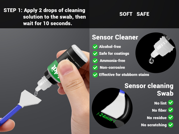 camera sensor cleaning kit