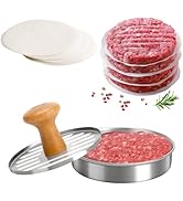 Cook Guy Stainless Steel Burger Press Patty Maker – Non-Stick Hamburger Press for Grilling, BBQs,...