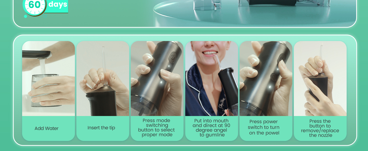 water dental flosser