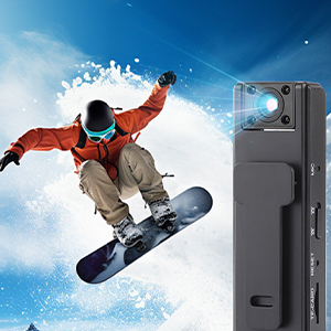 The Mini Body Camera is a portable device that handles video and audio recording. 