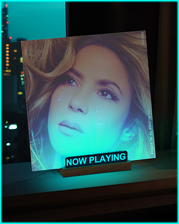 Now Playing Vinyl Record Stand